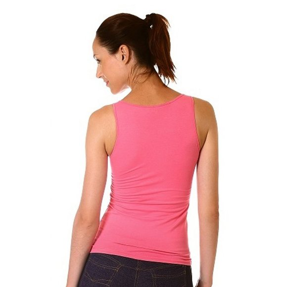 Ladies Running Pink Top Yoga Exercise Athletic Sport Women for Gym - Picture 2 of 2